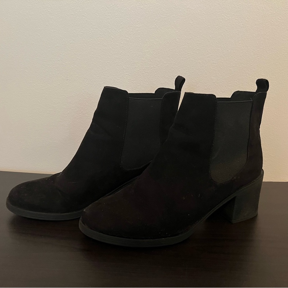 Black Ankle Heeled Boots
